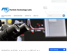 Tablet Screenshot of particletechlabs.com